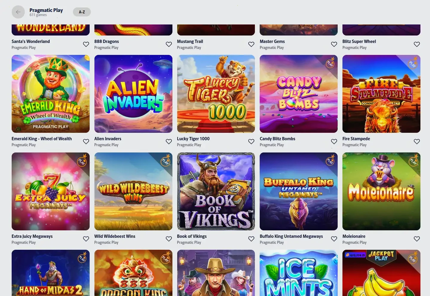 Instant Casino mobile App Ansicht auf Smartphone mit Spielübersicht